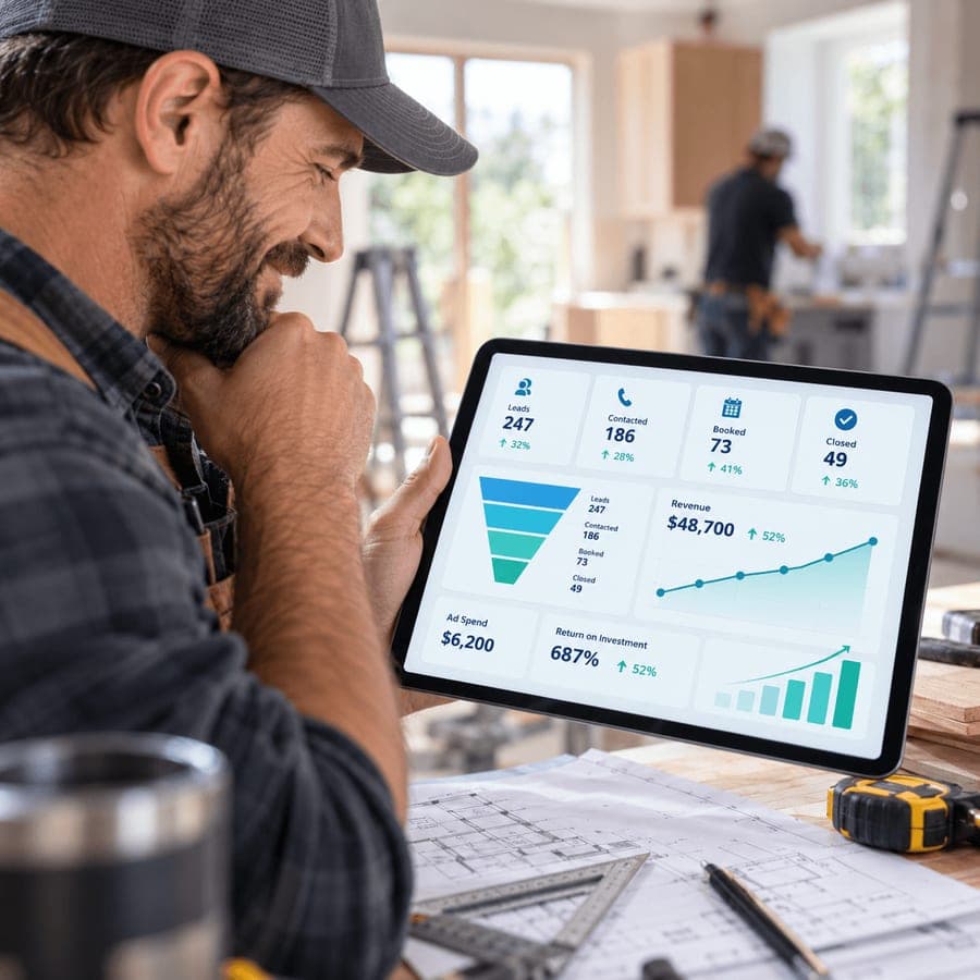 Marketplace performance dashboard showing appointment attendance and results.
